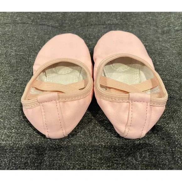 Kids Pink Ballet Shoes Dance Slippers Toddler Child Small Soft - Picture 2 of 3
